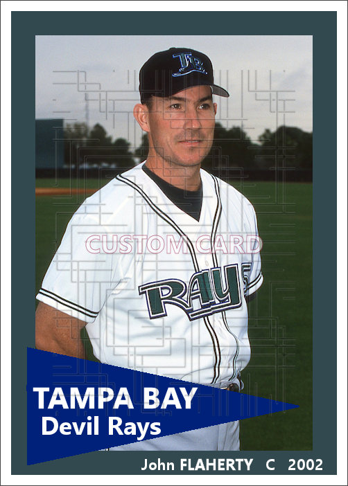 John Flaherty - 2002 Tampa Bay Devil Rays - choose a size & style