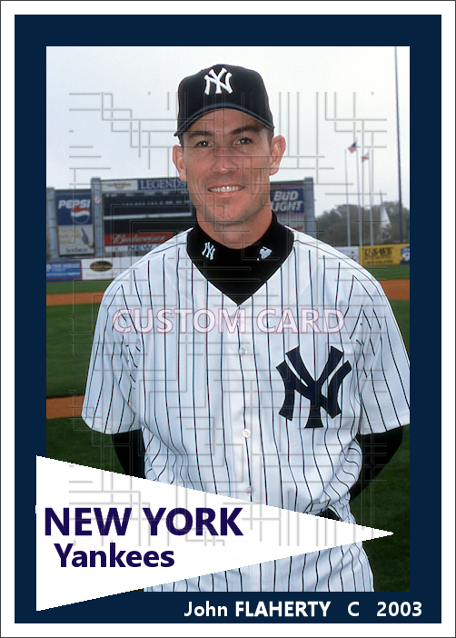 John Flaherty - 2003 New York Yankees - pose A - choose a size & style
