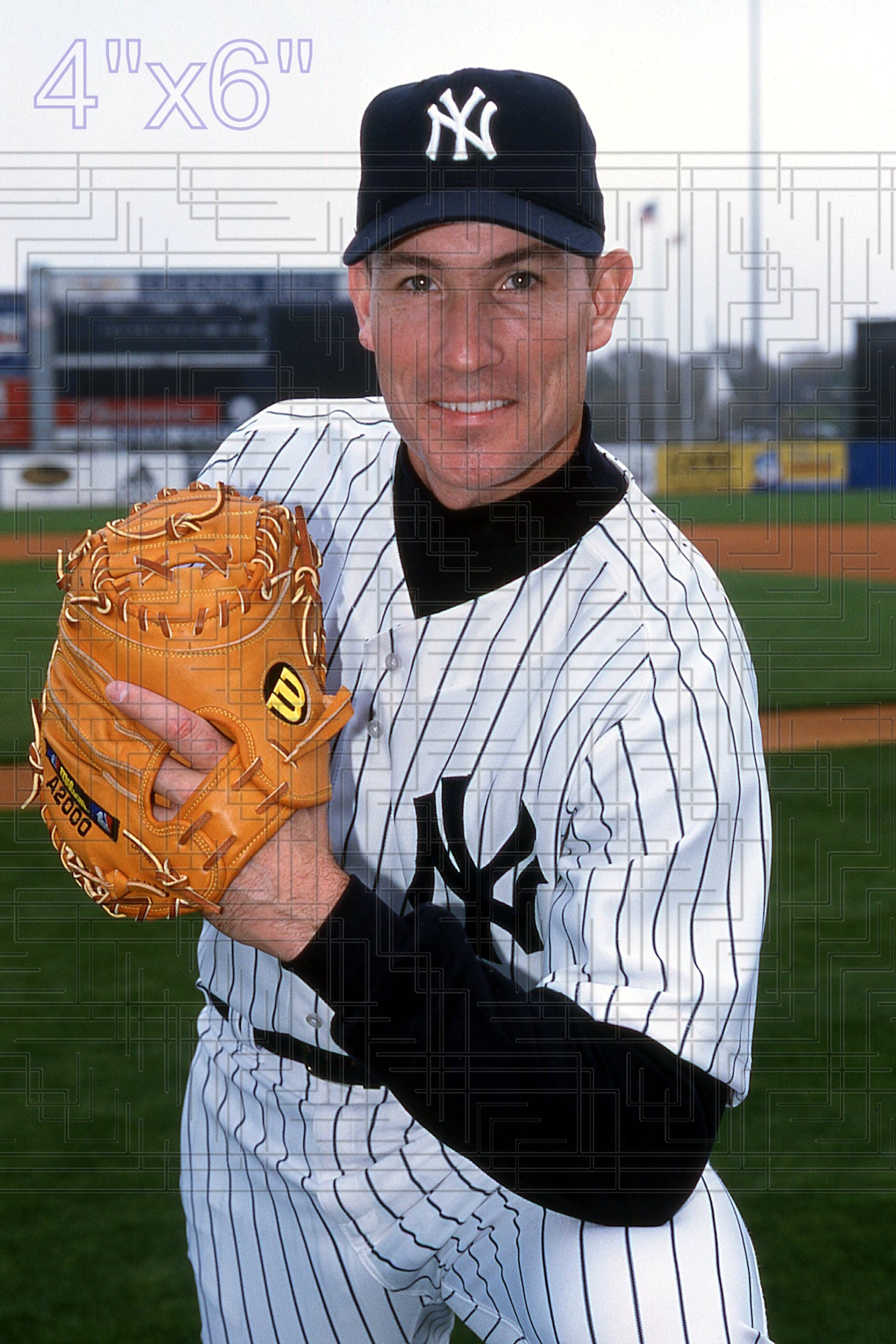 John Flaherty - 2003 New York Yankees - pose B - choose a size & style