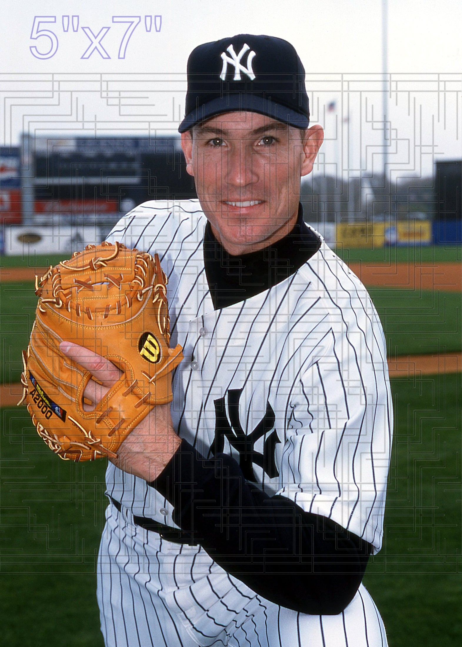 John Flaherty - 2003 New York Yankees - pose B - choose a size & style