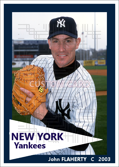 John Flaherty - 2003 New York Yankees - pose B - choose a size & style