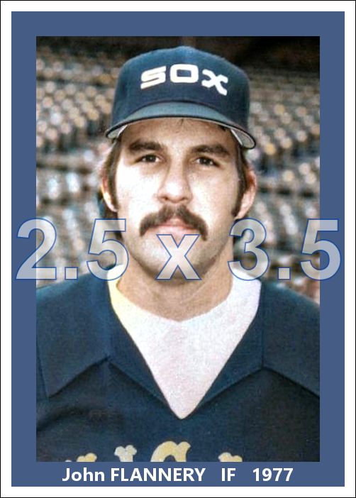 John Flannery - 1977 Chicago White Sox - choose a size & style