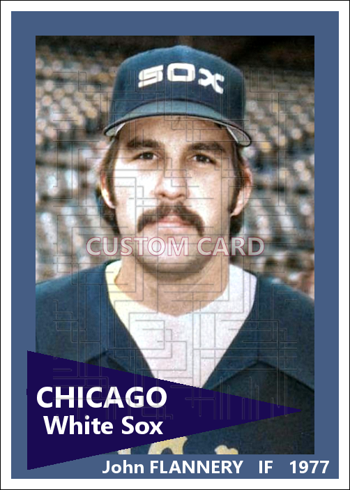 John Flannery - 1977 Chicago White Sox - choose a size & style
