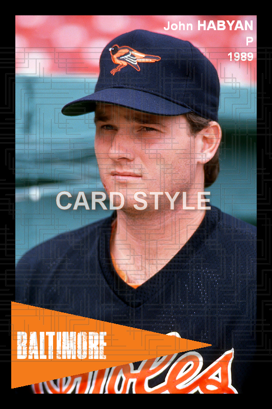John Habyan - 1987 Baltimore Orioles - choose a size & style