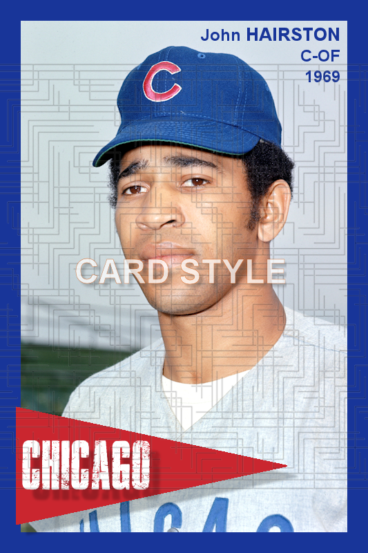 John Hairston - 1969 Chicago Cubs - choose a size & style
