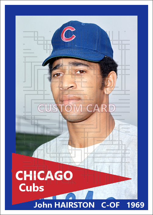 John Hairston - 1969 Chicago Cubs - choose a size & style