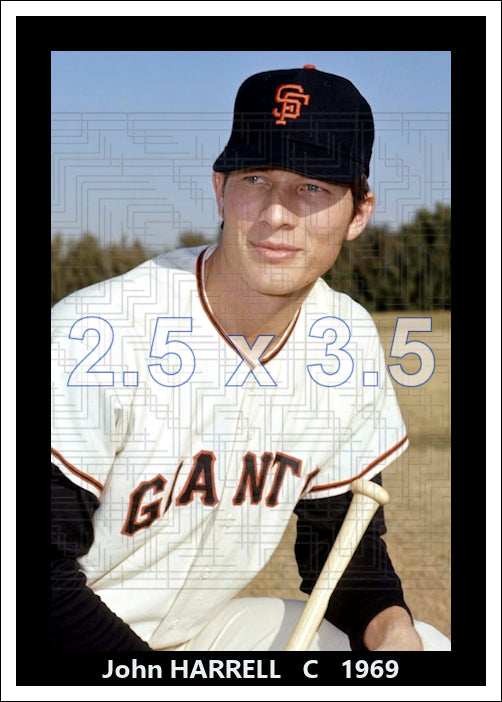 John Harrell - 1969 San Francisco Giants - choose a size & style