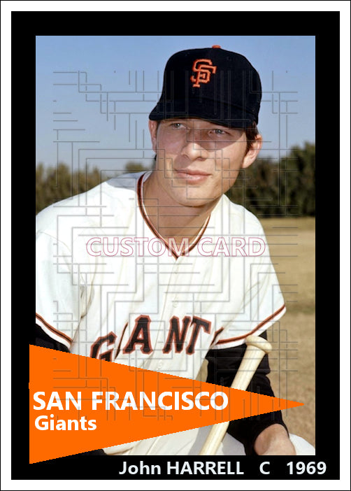 John Harrell - 1969 San Francisco Giants - choose a size & style