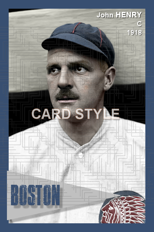 John Henry - 1918 Boston Braves - choose a size & style