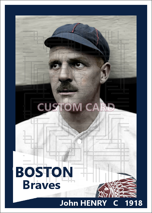 John Henry - 1918 Boston Braves - choose a size & style