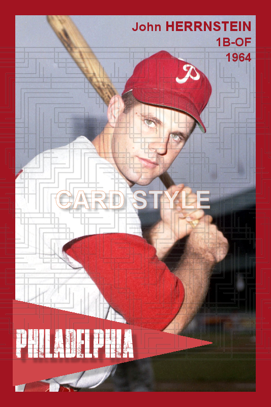 John Herrnstein - 1964 Philadelphia Phillies - choose a size & style