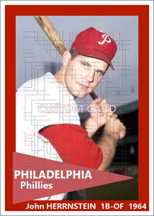 John Herrnstein - 1964 Philadelphia Phillies - choose a size & style