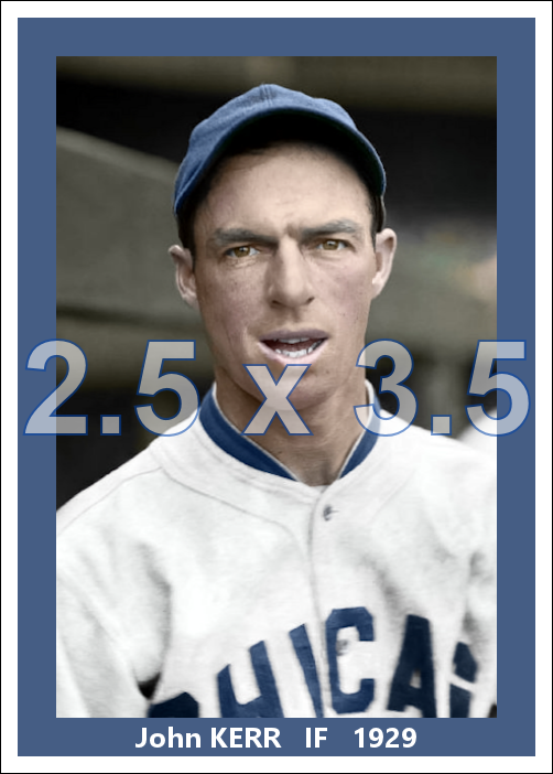 John Kerr - 1929 Chicago White Sox - choose a size & style