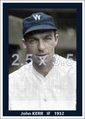 John Kerr - 1932 Washington Senators - choose a size & style