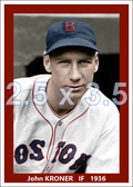 John Kroner - 1936 Boston Red Sox - choose a size & style