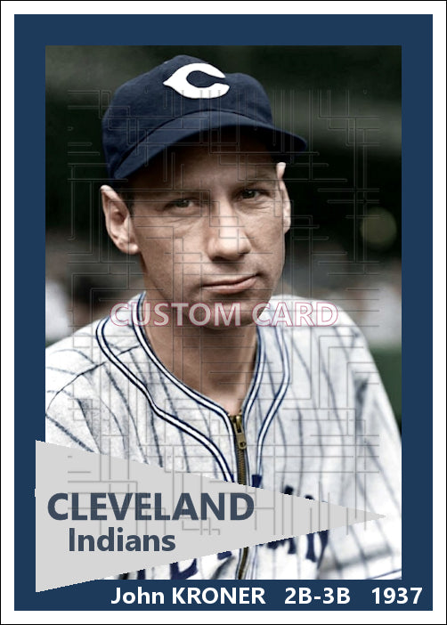 John Kroner - 1937 Cleveland Indians - choose a size & style