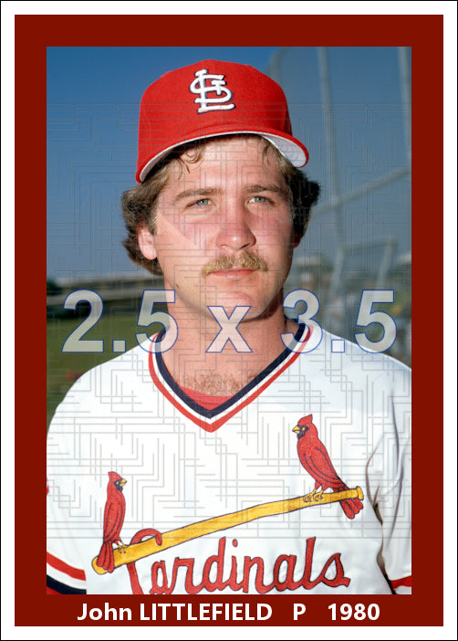 John Littlefield - 1980 St. Louis Cardinals - choose a size & style