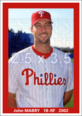 John Mabry - 2002 Philadelphia Phillies - choose a size & style