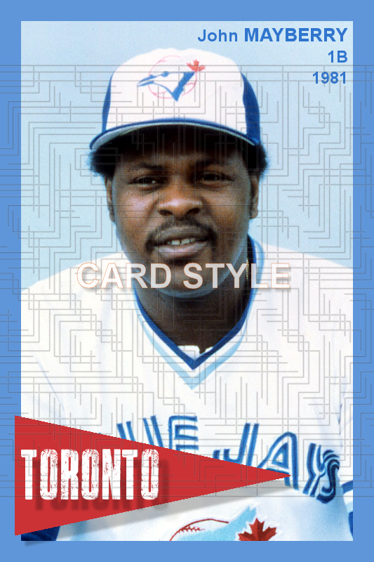 John Mayberry - 1981 Toronto Blue Jays - choose a size & style