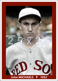 John Michaels - 1932 Boston Red Sox - choose a size & style