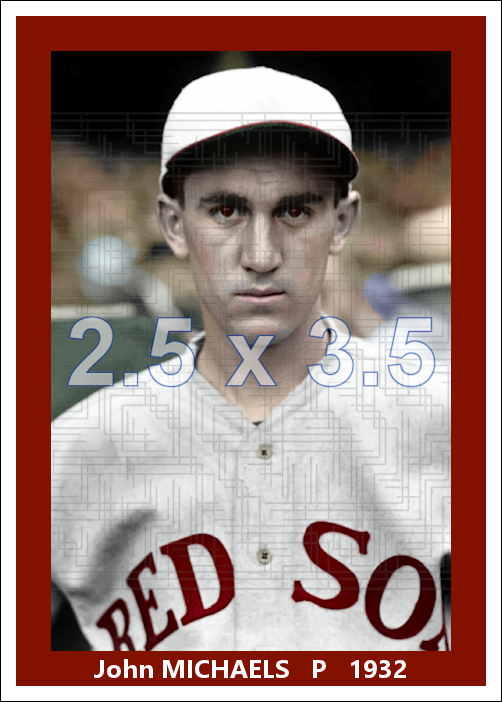 John Michaels - 1932 Boston Red Sox - choose a size & style