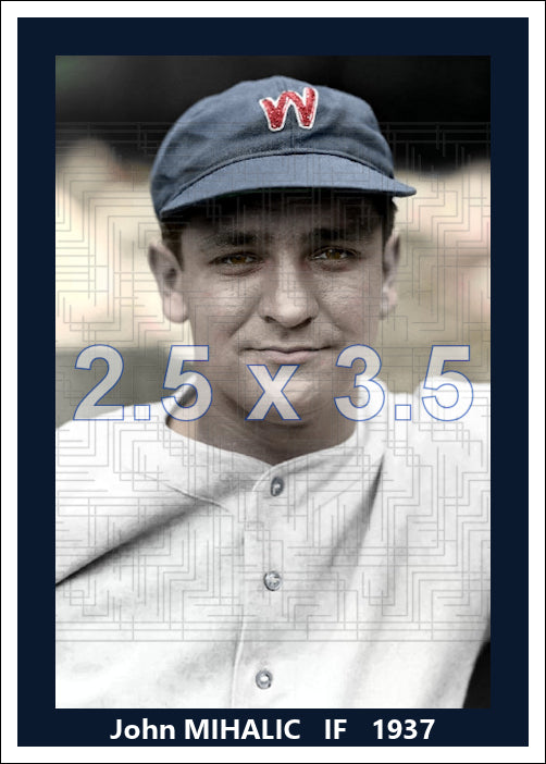 John Mihalic - 1937 Washington Senators - choose a size & style