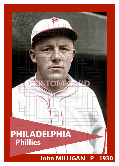 John Milligan - 1930 Philadelphia Phillies - choose a size & style