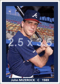 John Mizerock - 1989 Atlanta Braves - choose a size & style