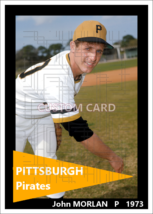 John Morlan - 1973 Pittsburgh Pirates - choose a size & style