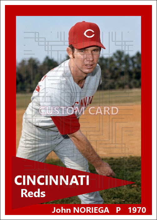 John Noriega - 1970 Cincinnati Reds - choose a size & style