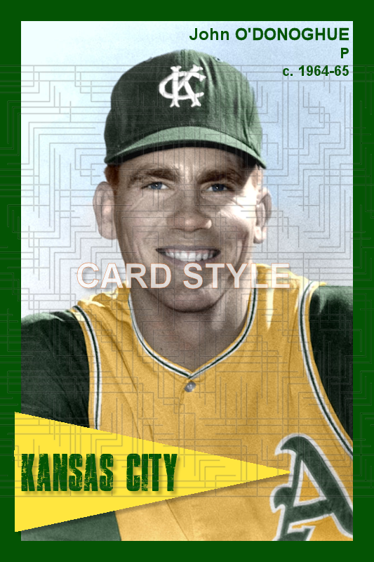 John O'Donoghue - 1964-65 Kansas City Athletics - choose a size & style