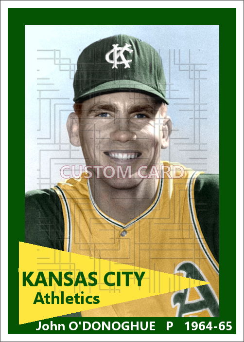 John O'Donoghue - 1964-65 Kansas City Athletics - choose a size & style