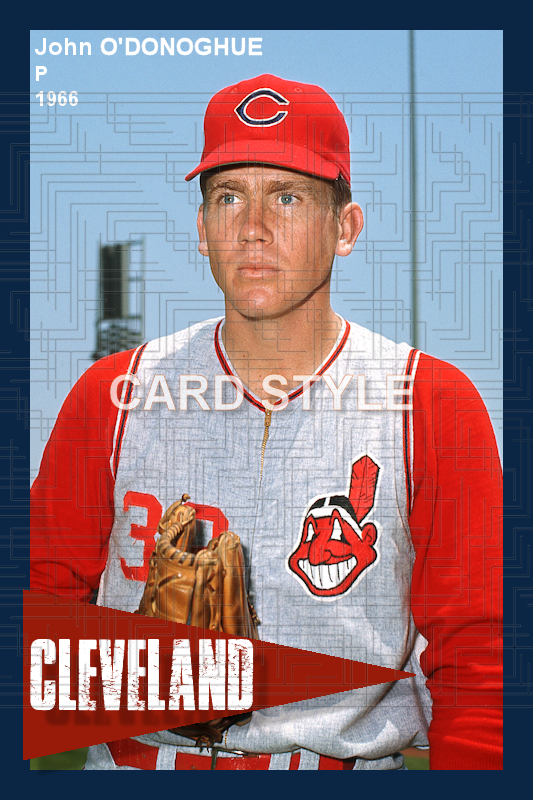 John O'Donoghue - 1966 Cleveland Indians - choose a size & style