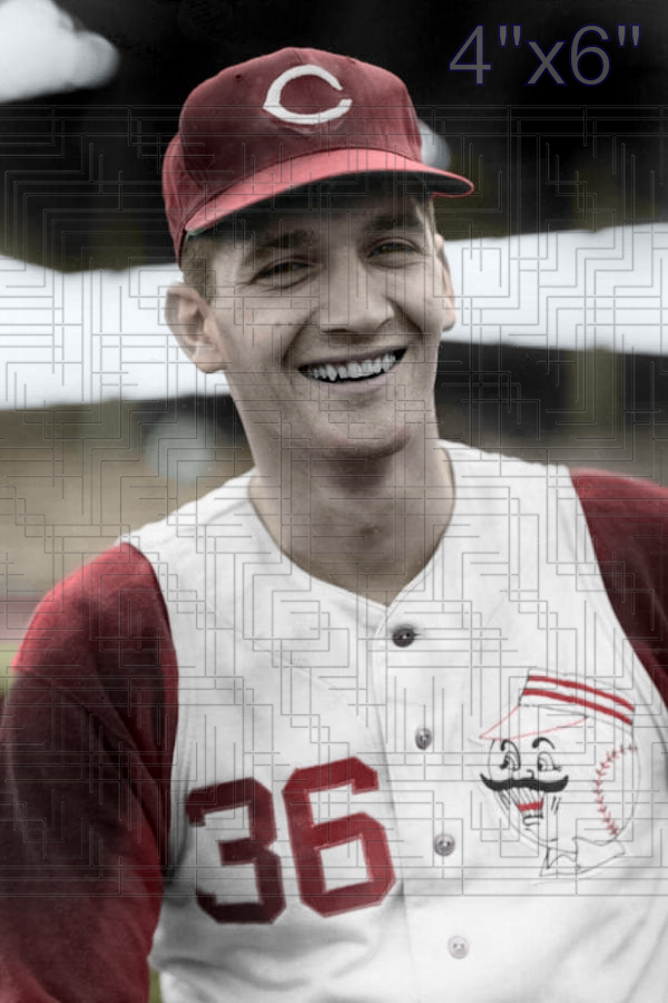 John Oldham - 1956 Cincinnati Reds - choose a size & style
