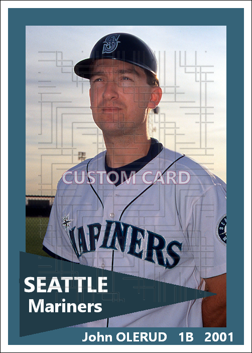 John Olerud - 2001 Seattle Mariners - choose a size & style