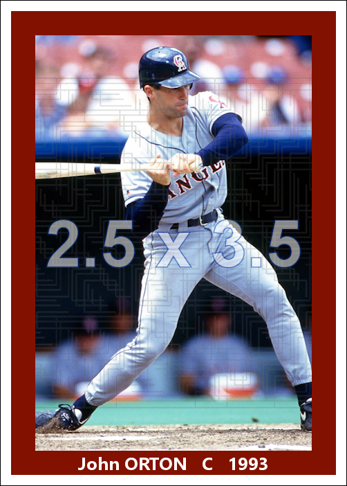 John Orton - 1993 California Angels - choose a size & style