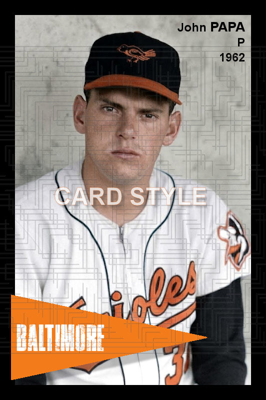 John Papa - 1962 Baltimore Orioles - choose a size & style