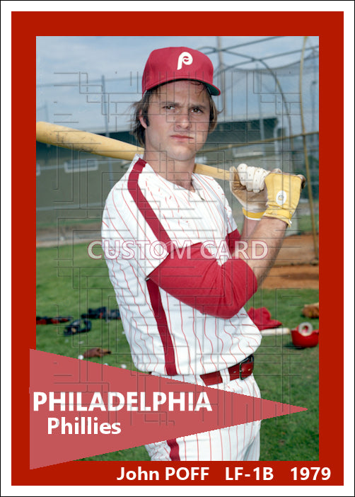 John Poff - 1979 Philadelphia Phillies - choose a size & style