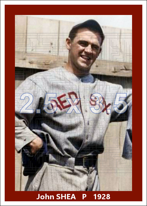 John Shea - 1928 Boston Red Sox - choose a size & style
