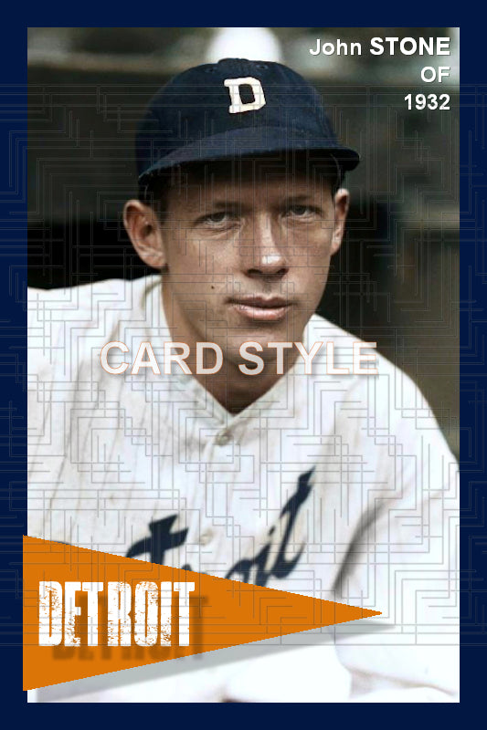 John Stone - 1932 Detroit Tigers - choose a size & style