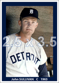 John Sullivan - 1963 Detroit Tigers - choose a size & style