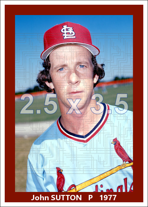 John Sutton - 1977 St. Louis Cardinals - choose a size & style