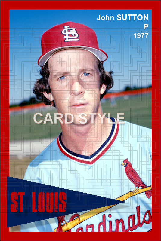 John Sutton - 1977 St. Louis Cardinals - choose a size & style