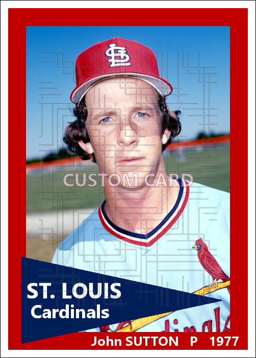 John Sutton - 1977 St. Louis Cardinals - choose a size & style