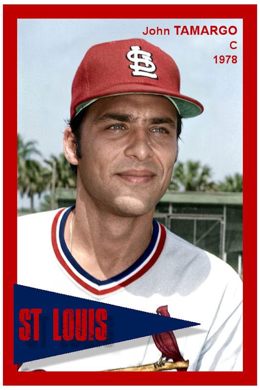 John Tamargo - 1978 St. Louis Cardinals - choose a size & style
