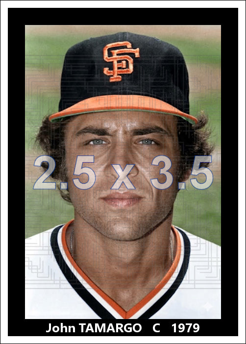 John Tamargo - 1979 San Francisco Giants - choose a size & style