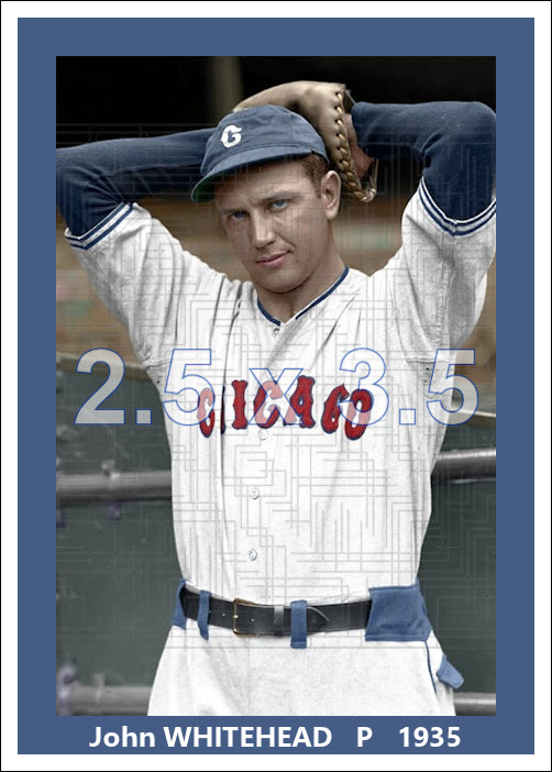 John Whitehead - 1935 Chicago White Sox - choose a size & style