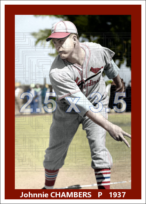Johnnie Chambers - 1937 St. Louis Cardinals - choose a size & style