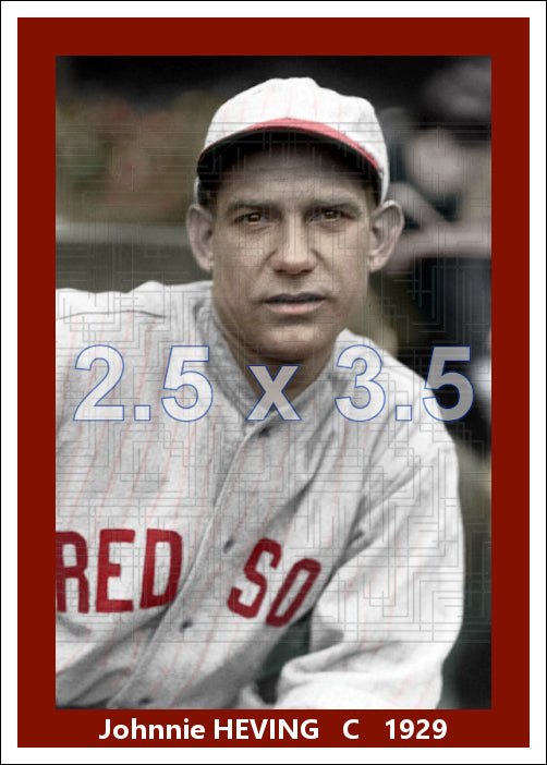 Johnnie Heving - 1929 Boston Red Sox - choose a size & style