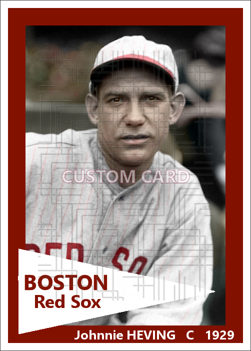 Johnnie Heving - 1929 Boston Red Sox - choose a size & style